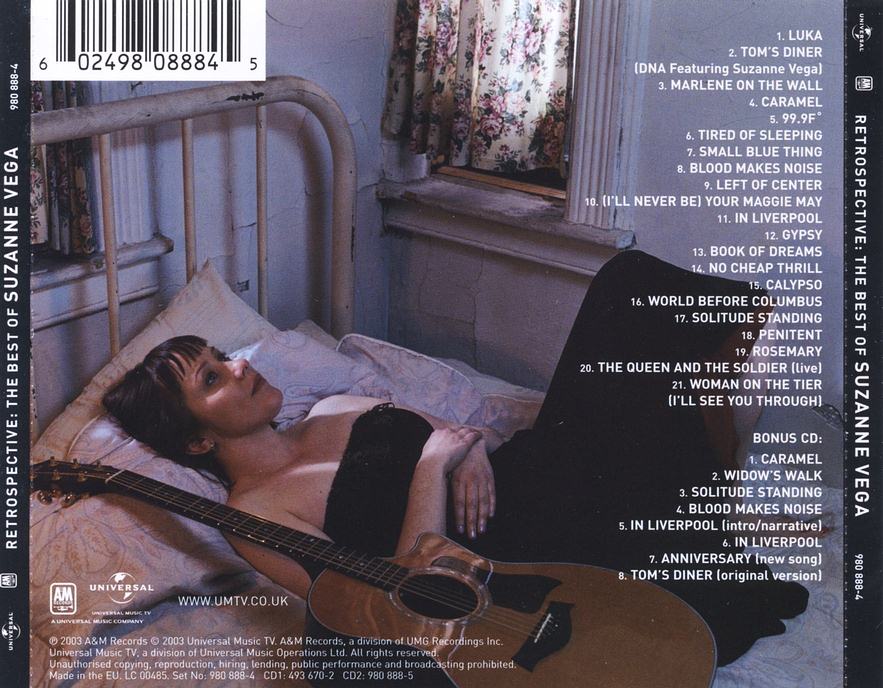 Suzanne Vega  Retrospective, The Best of  back